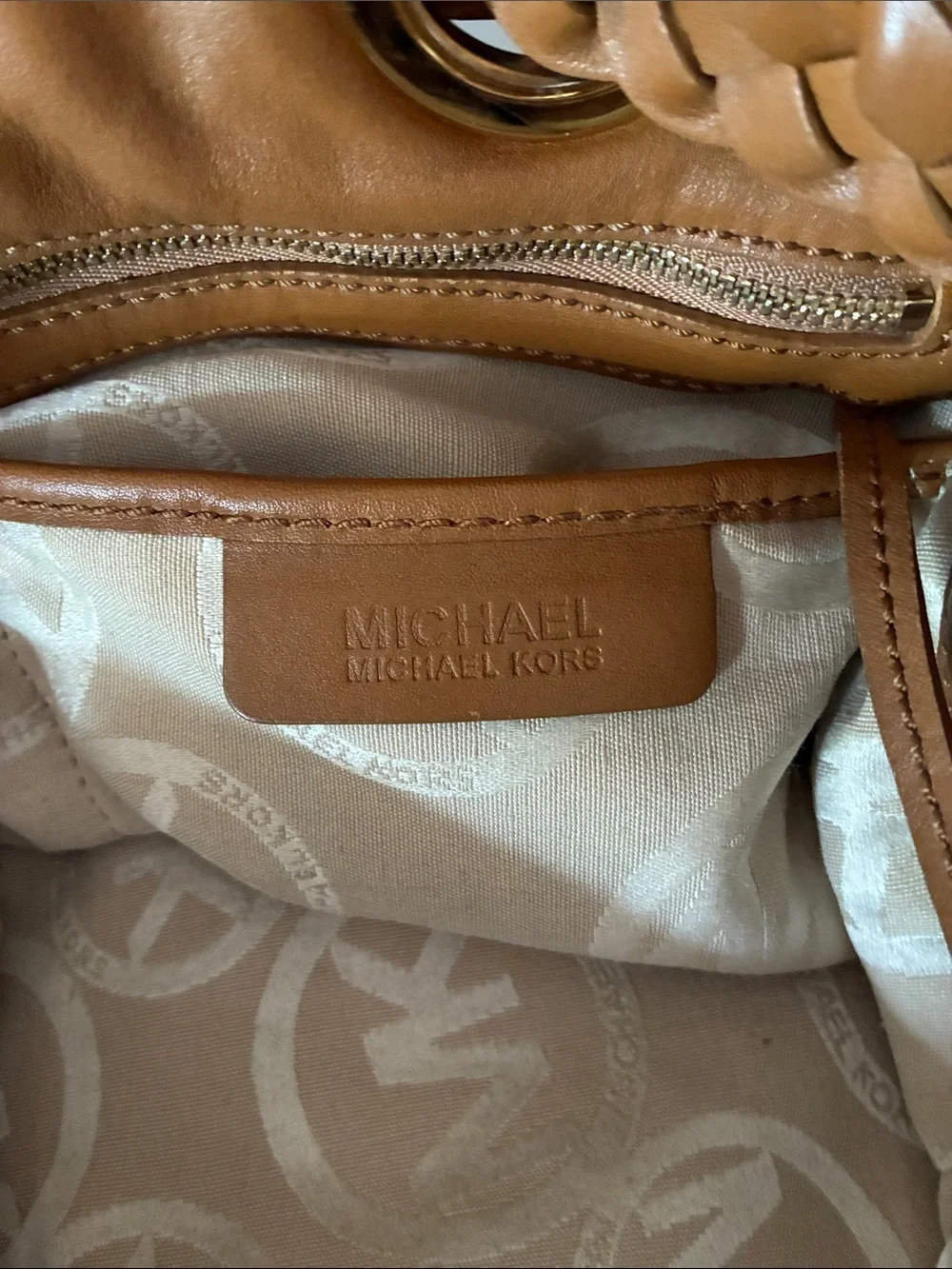 Michael Kors Leather Hobo Bag